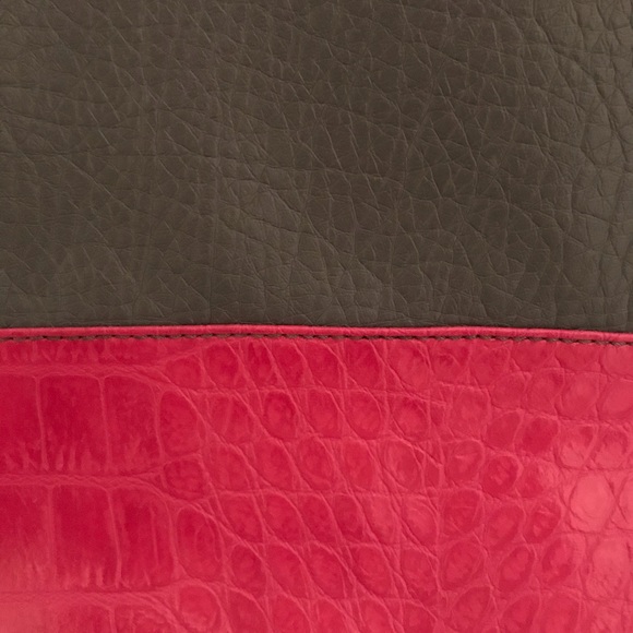 Nine West gray and pink colorblock tote - Picture 4 of 6
